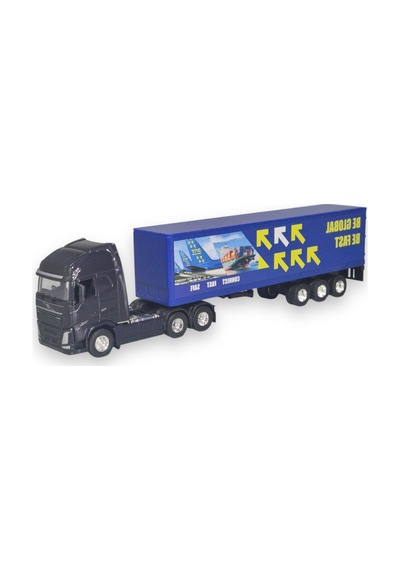 Welly 1:64 Ölçek Volvo Fh Diecast Metal Oyuncak Tır Açılır Kapaklı Model Araç Lisanslı