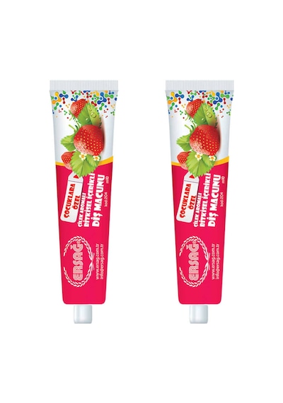 Ersağ Çilekli Diş Macunu (Çocuklara Özel) 75 Ml. * 2 Adet