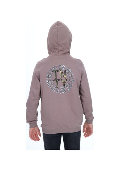 Toontoy Kids Toontoy Erkek Çocuk Oversize Kapüşonlu Cepli Baskılı Sweatshirt - 2 İplik Acı Kahverengi Toontoy Kids Toontoy Erkek Çocuk Oversize Kapüşonlu Cepli Baskılı Sweatshirt - 2 İplik Acı Kahverengi