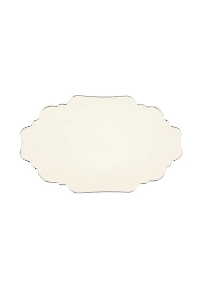 Porland Tide Platin Kayık Tabak 31cm Platin
