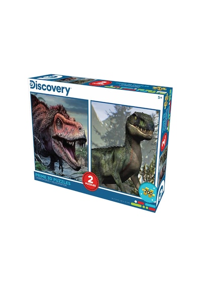 Prime 3d Discovery Tarbosaurus Ve Velociraptor İkili Puzzle 200 Parça 10231