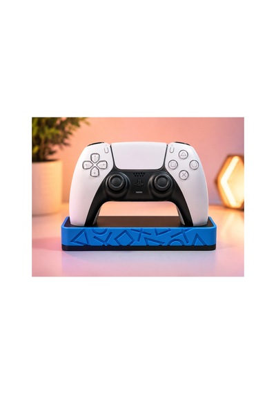 Ps5 Uyumlu Dualsense Oyun Kolu Standı Masaüstü Controller Tutucu Dekoratif Gamepad Standı Mavi