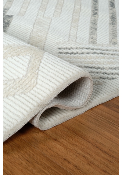 Kaşmir Halı 7/24 Elegante Lumina Grey 80X150 CM Salon Mutfak Halısı Yolluk Kilim