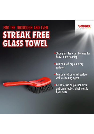 Sonax Yoğun Temizlik Fırçası 1 Adet Kirli Tekstil Ürünlerinin Yoğun İşlenmesi İçin Dayanıklı