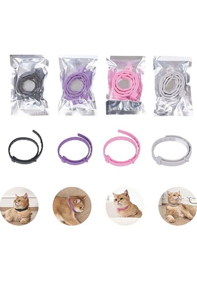 M-pets Keep Calm Calming Sakinleştici Kedi Tasması 4lü Mix Color 244-77005.01