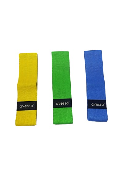 3 Seviye Örme Direnç Lastiği Hafif Orta Sert Direnç -direnç Bandı - Egzersiz Bandı -pilates Bandı -spor-fitness-yoga Çok Renkli