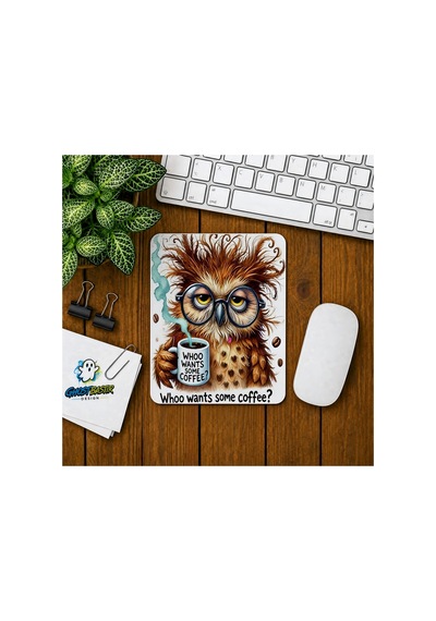 Baykuş Baskılı Oyuncu Mousepad 028