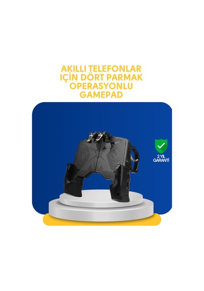 Gerçekçi - 107 - Oyun Deneyimi Sunan Dört Parmak - Spt-gld - Mobil Gamepad