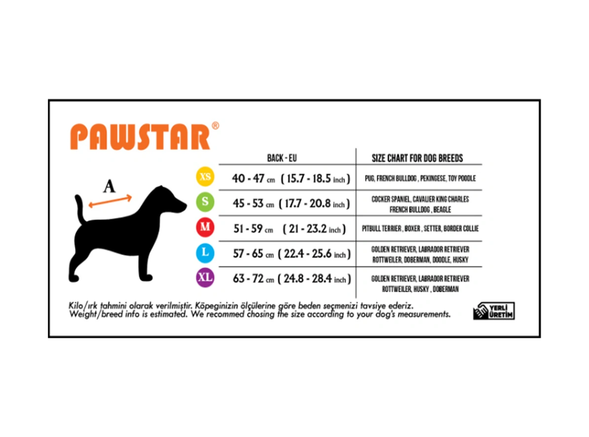 Pawstar Kırmızı Colombia Prime Su Geçirmez Orta-büyük Irk Köpek Pratik Yağmurluk