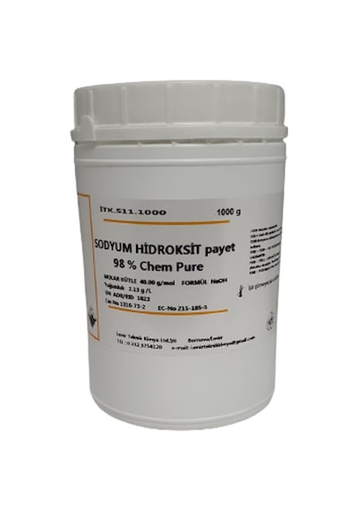Sodyum Hidroksit %98 Payet Toz 1 Kg