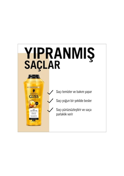 Oil Nutritive Besleyici Şampuan Yıpranmış Saçalar 400 Ml