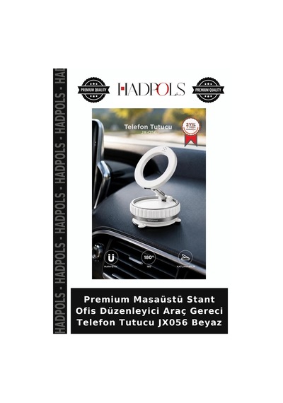 Premium Masaüstü Stant Ofis Düzenleyici Araç Gereci Telefon Tutucu Jx056 Beyaz