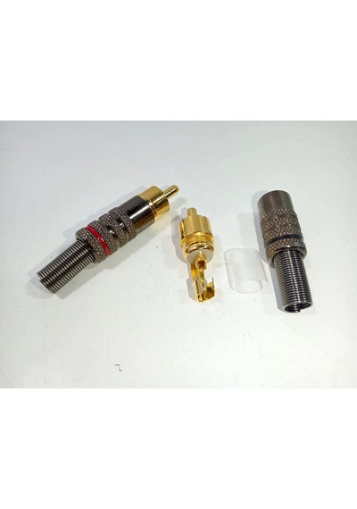 Rca Konnektör 2 Adet - Erkek Rca Jak - Kaliteli Rca Fiş Erkek -2 Adet - Rca Tos Fiş