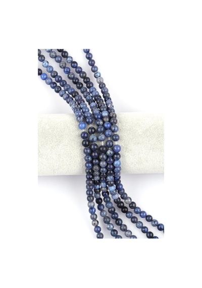 Dumortierite Doğal Taş Dizi 6 MM Küre Kesim 66151562 Beyaz
