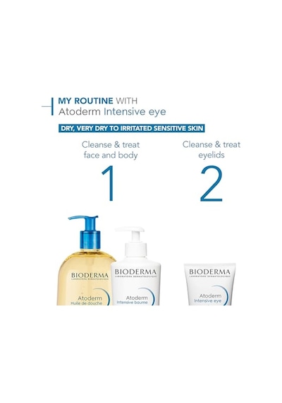 Bioderma Atoderm Intensive Eye Kuru Atopi Eğilimli Göz Çevresi Kremi Ve Temizleyici Hyalüronik Asit 100 Ml