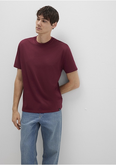 Mavi - Etiket Detaylı Bordo Basic Tişört 0611824-70394 Bordo
