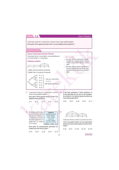 Güncel Karekök Yayınları Güncel 10.sınıf Matematik Konu