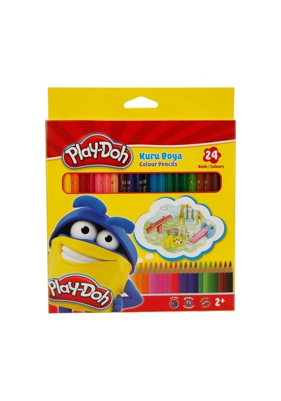 Play-doh 24 Renk Boya Kalemi Tam Boy Play-ku003 Karışık