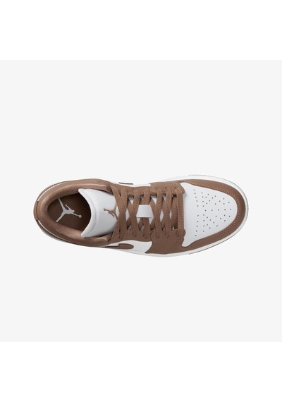 Nike Air Jordan 1 Low Unisex Basketbol Ayakkabısı Kahverengi - Beyaz
