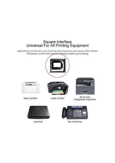 Usb Printer Kablosu 1.5 Metre Usb2.0 - Siyah