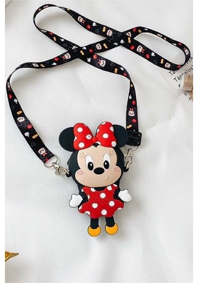 Minibuki Minnie Mouse Kız Çocuk Silikon Çanta Cüzdan Siyah - 270284968 Siyah