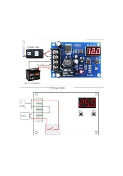 Gözeler Xh-m603 12-24v Batarya Akü Lityum Pil Şarj Kontrol Kartı