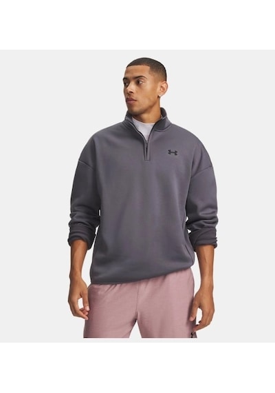 Under Armour Ua Armour Fleece 1/4 Zip Castlerock / / Black Mens 6017114-025 Gri