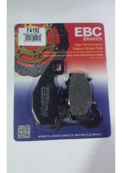 Ebc Fren Balatası Organik Fa192 2006-2016 Kawasaki Er-6 N Arka