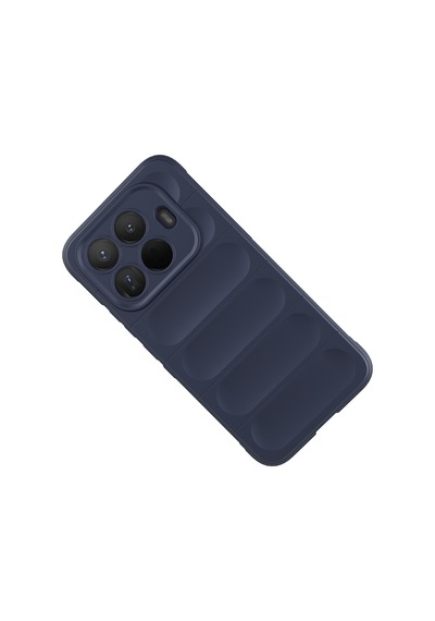 Xiaomi 15t Pro Kılıf Elde Tutma Kolaylıkla Kaydırmaz Kenar Line Dizayn Optietnik Kapak Lacivert