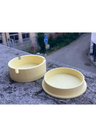 Modern Tasarım Kapaklı Kül Tablası - Koku Önleyici Dekoratif Minimalist Küllük