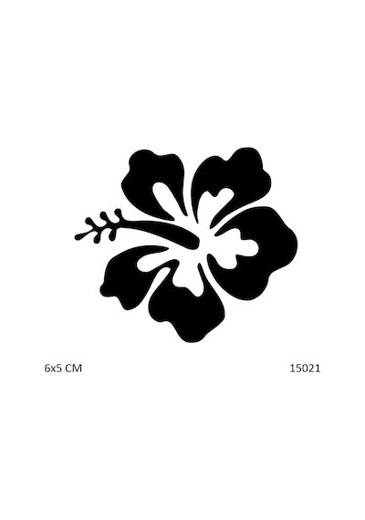 Airbrush Tattoo Yaz Çiçeği Yapışkanlı Stencil Süsleme Ve Boyama Kalıbı
