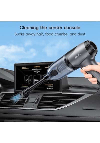 Yesido Vc08 Fırçasız Motorlu Araba Üfleme Ve Emişli Çift Amaçlı Elektrikli Süpürge Siyah