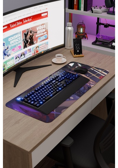 Fischl Genshin Impact Anime Gacha V4 - 70x30 Xl Gaming Mouse Pad Fare Altlığı