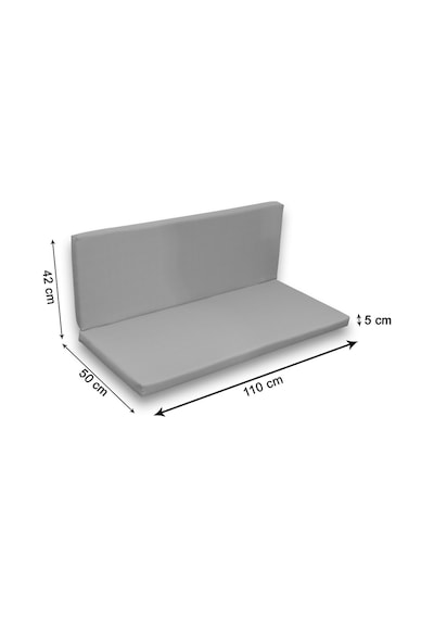 Dekosoy Arkalıklı Bank Minderi 110x50x5cm Mor