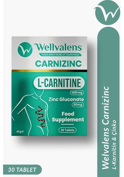 Carnizinc L-karnitine 1000 Mg + Çinko Desteği 30 Tablet