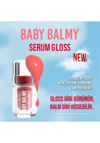 Pastel Baby Balmy Serum Gloss No:34 Vibe 01