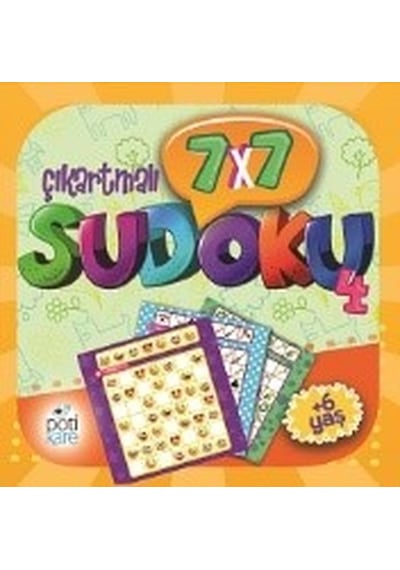 7x7 Çıkartmalı Sudoku 4- Pötikare Yayınları