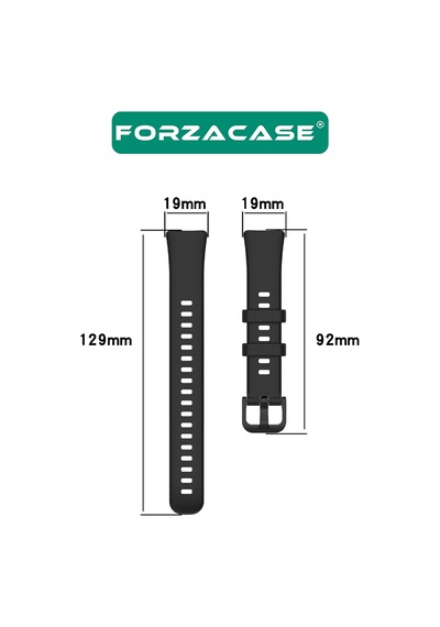 Forzacase Huawei Band 9 İçin Tokalı Silikon Kordon Kayış - Fc541
