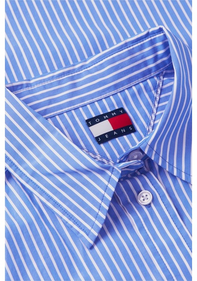 Tommy Hilfiger Tjw Kadın Oversize Essential Asil Mavi/çizgili Gömlek Ext-16428