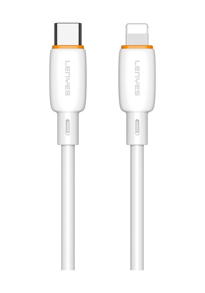 Lenyes Lc548-tc-l Type-c To Ligthing Hızlı Şarj Özellikli Data Ve Şarj Kablosu 27w 1m Beyaz Beyaz