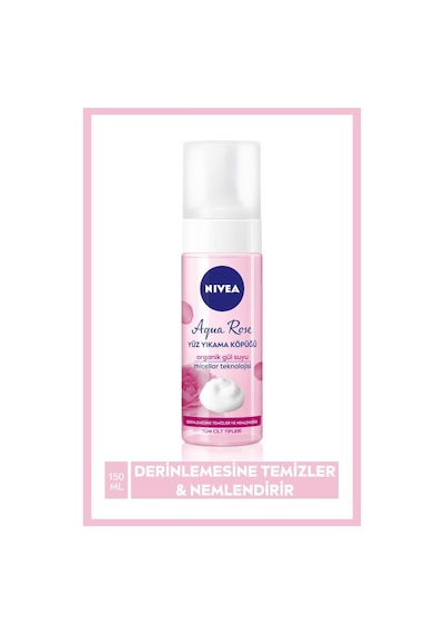 Nivea Aqua Rose Yüz Yıkama Köpüğü 150 ML