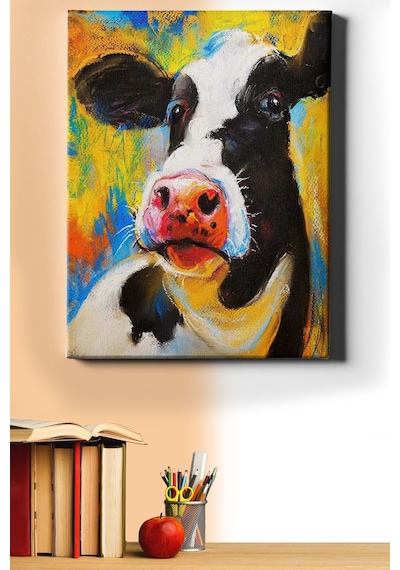 Webstyle Sayılarla Boyama Seti Kasnaklı Alaca Inek 60 X 75 Cm