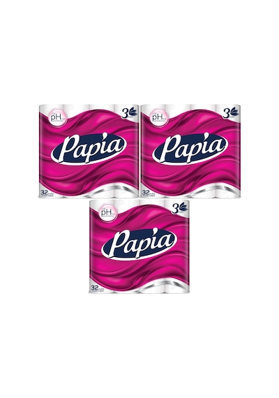 Papia Tuvalet Kağıdı (3 Katlı) 96 Lı Pk (3Pk*32)