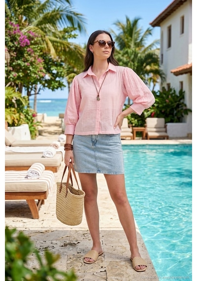 Lela Bayan Gömlek 6982208 Pembe