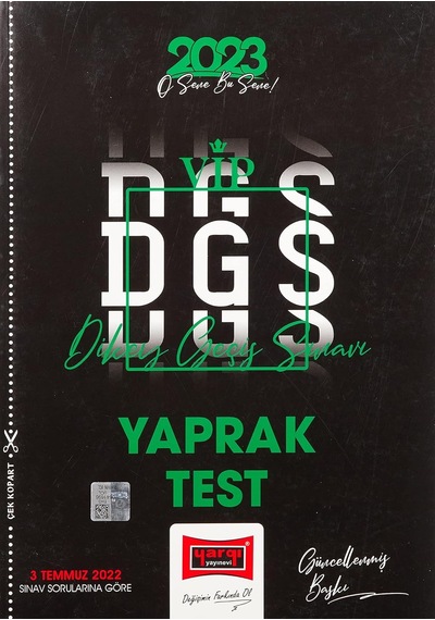 Yayınları 2023 Dgs Yaprak Test