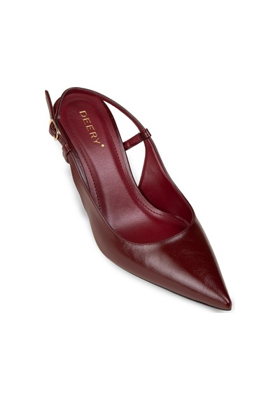 Deery Kadın Bordo Slingback Stiletto - Rd420zbrdm01 Bordo