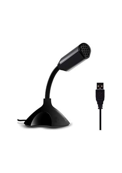 Masaüstü, Laptop Ve Notebook Bilgisayarlar İçin Tak Çalıştır Usb Girişli 13cm Masaüstü Mini Mikrofon