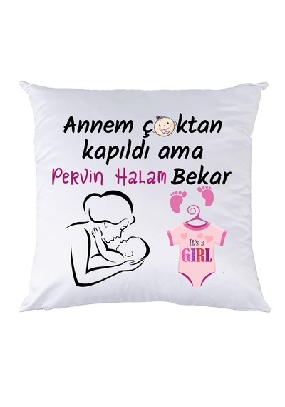 Kız Bebek Yenidoğan Hediyesi Yastık