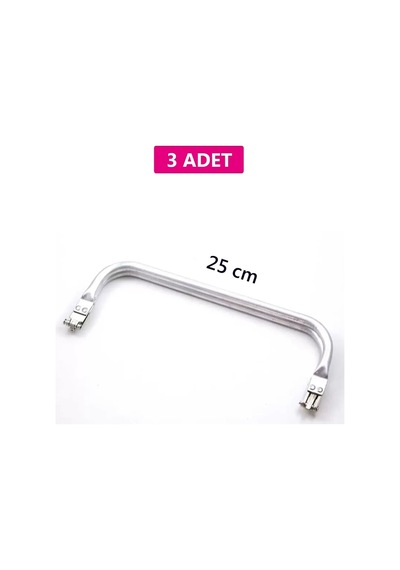 Z12concept Gizli Metal Çanta Bursu - 3 Adet - 25 Cm - Metal Çanta Aparatı Çanta Aksesuarı