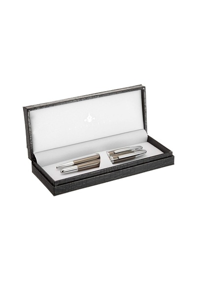 Steelpen 179 Krom Titanyum Dolma+tükenmez Kalem Standart